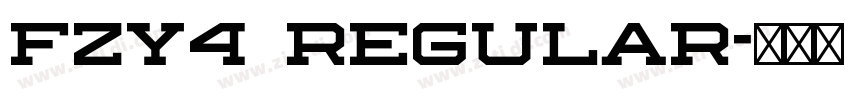 FZY4 Regular字体转换 FZY4 Regular字体转换